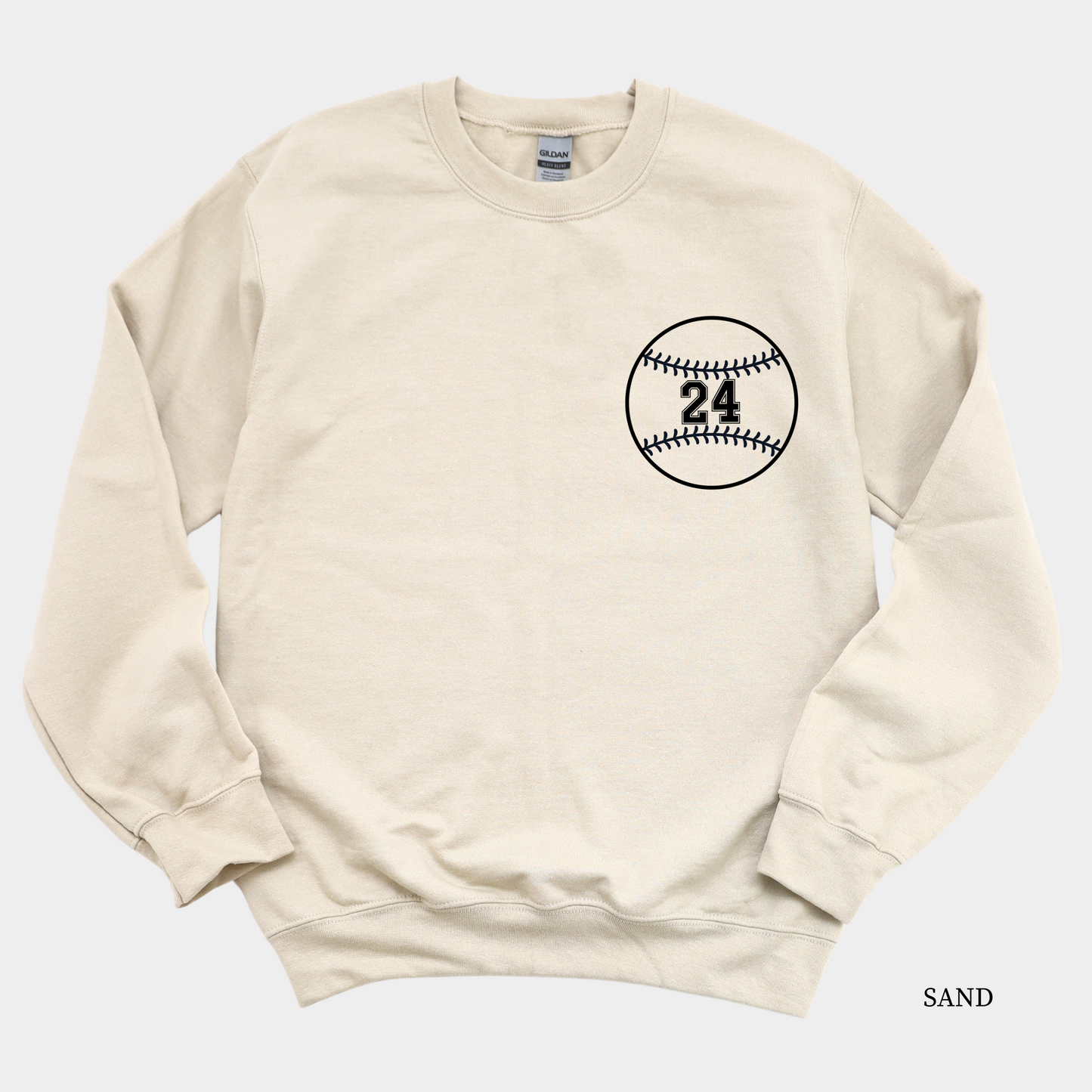 Baseball + Number Sweatshirt (Personalize!)