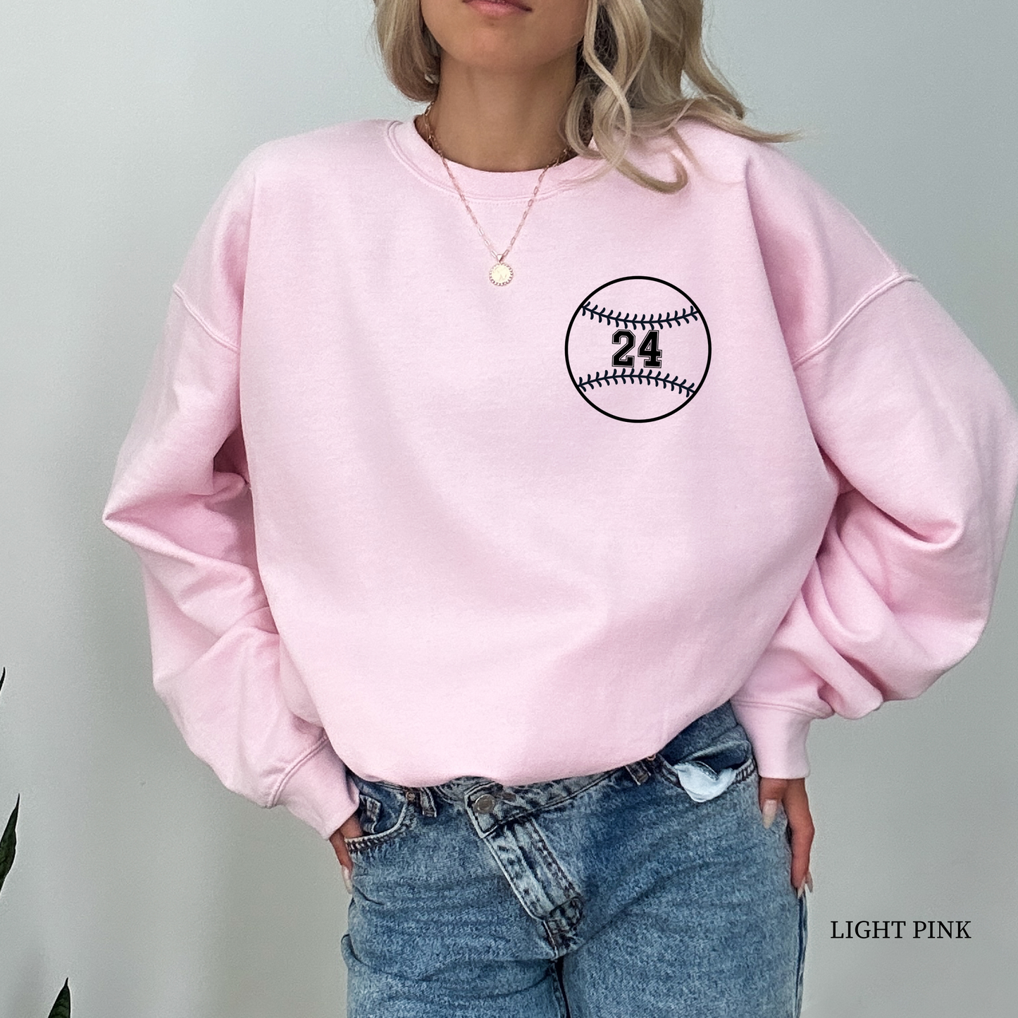 Baseball + Number Sweatshirt (Personalize!)