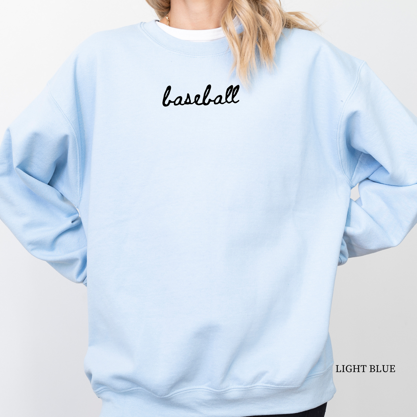 Cursive Baseball Sweatshirt