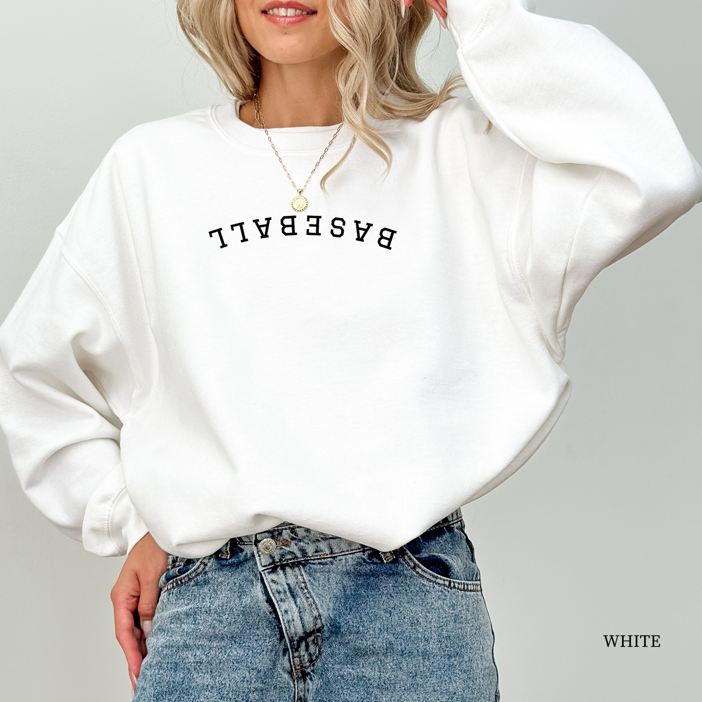 Upside Down Baseball Sweatshirt