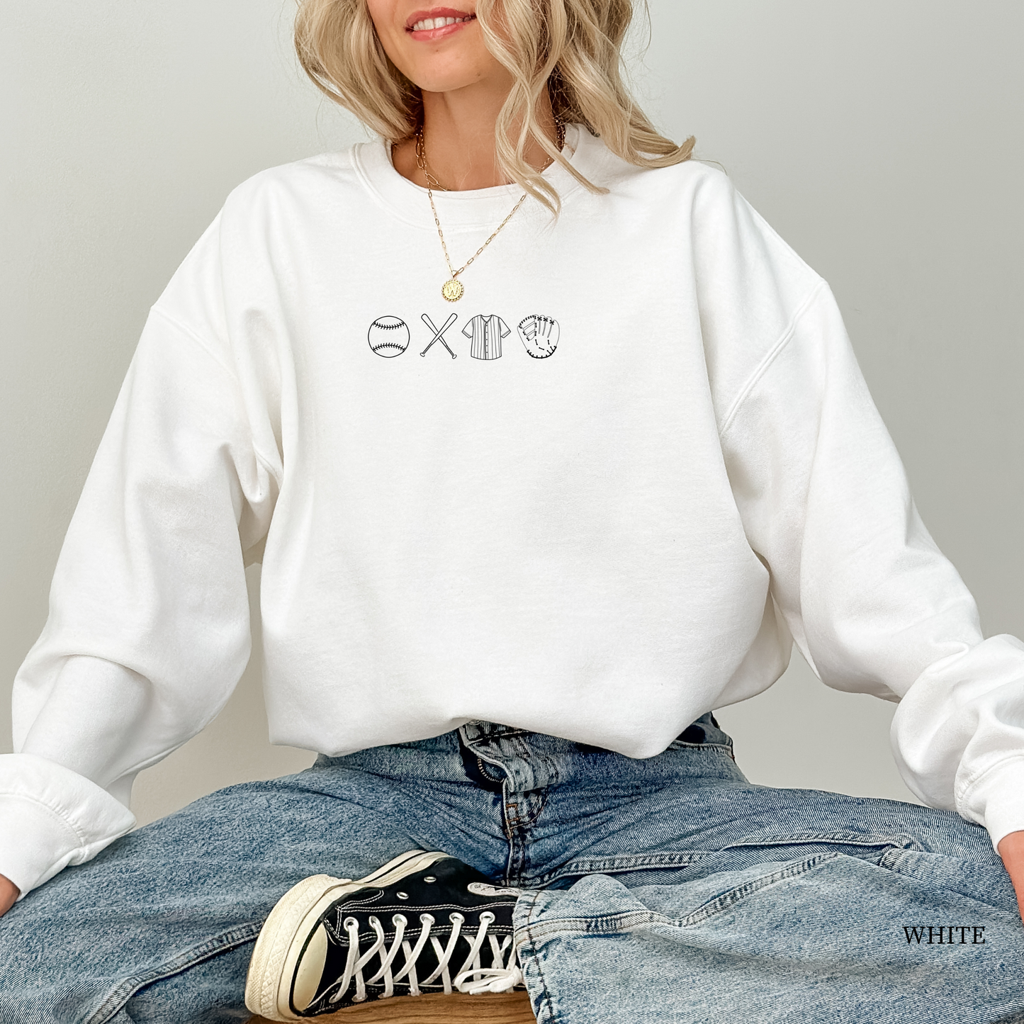 Baseball Symbols Sweatshirt