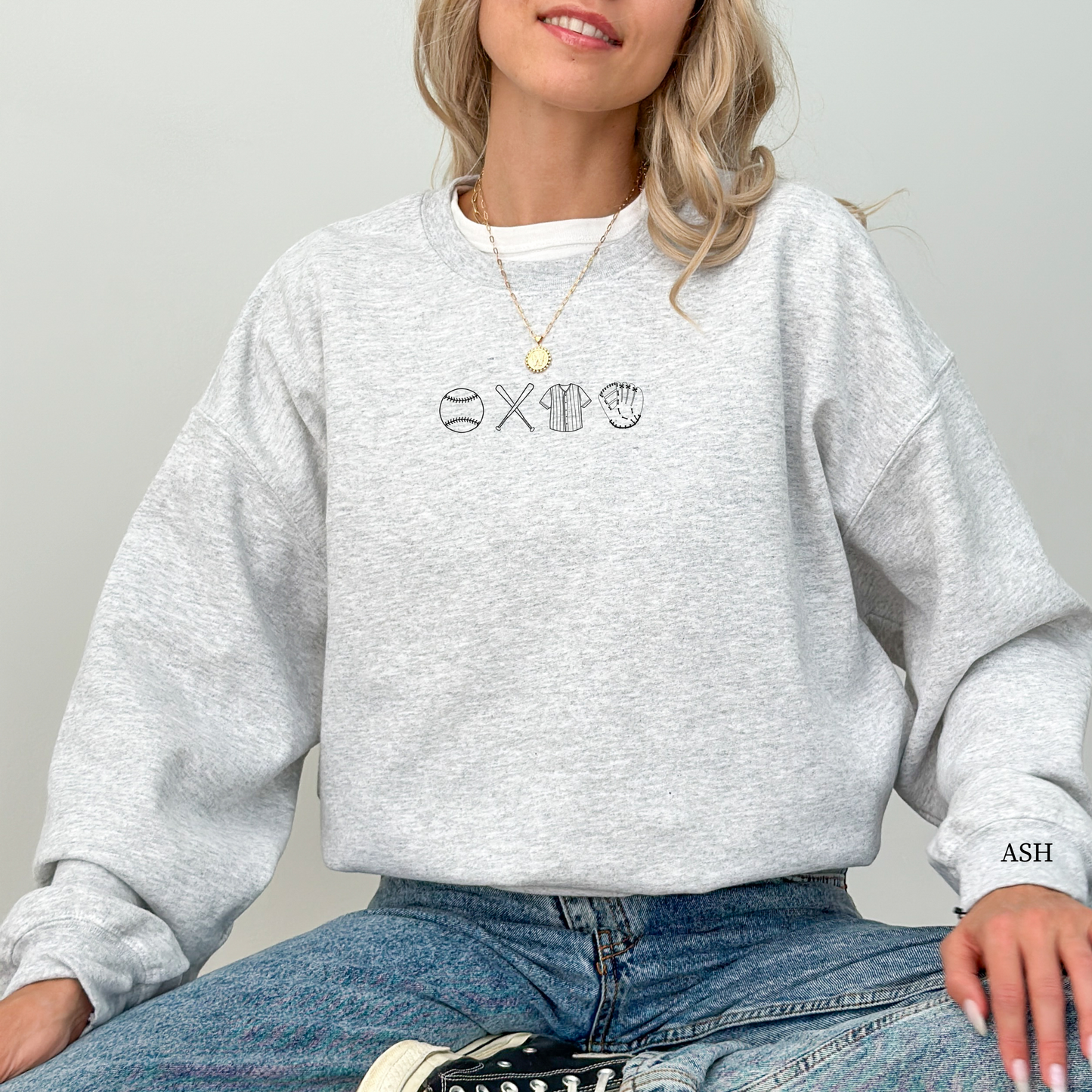 Baseball Symbols Sweatshirt