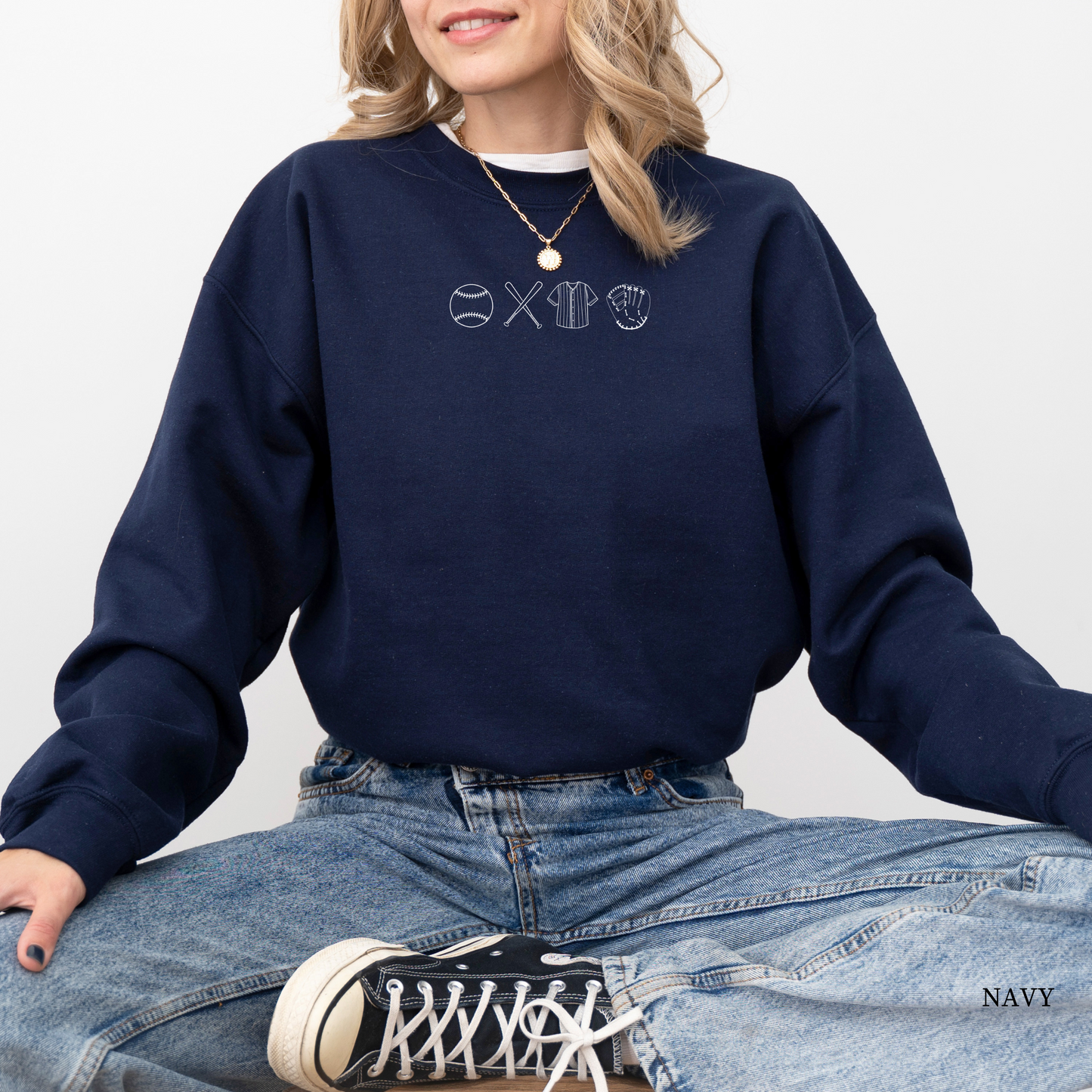 Baseball Symbols Sweatshirt