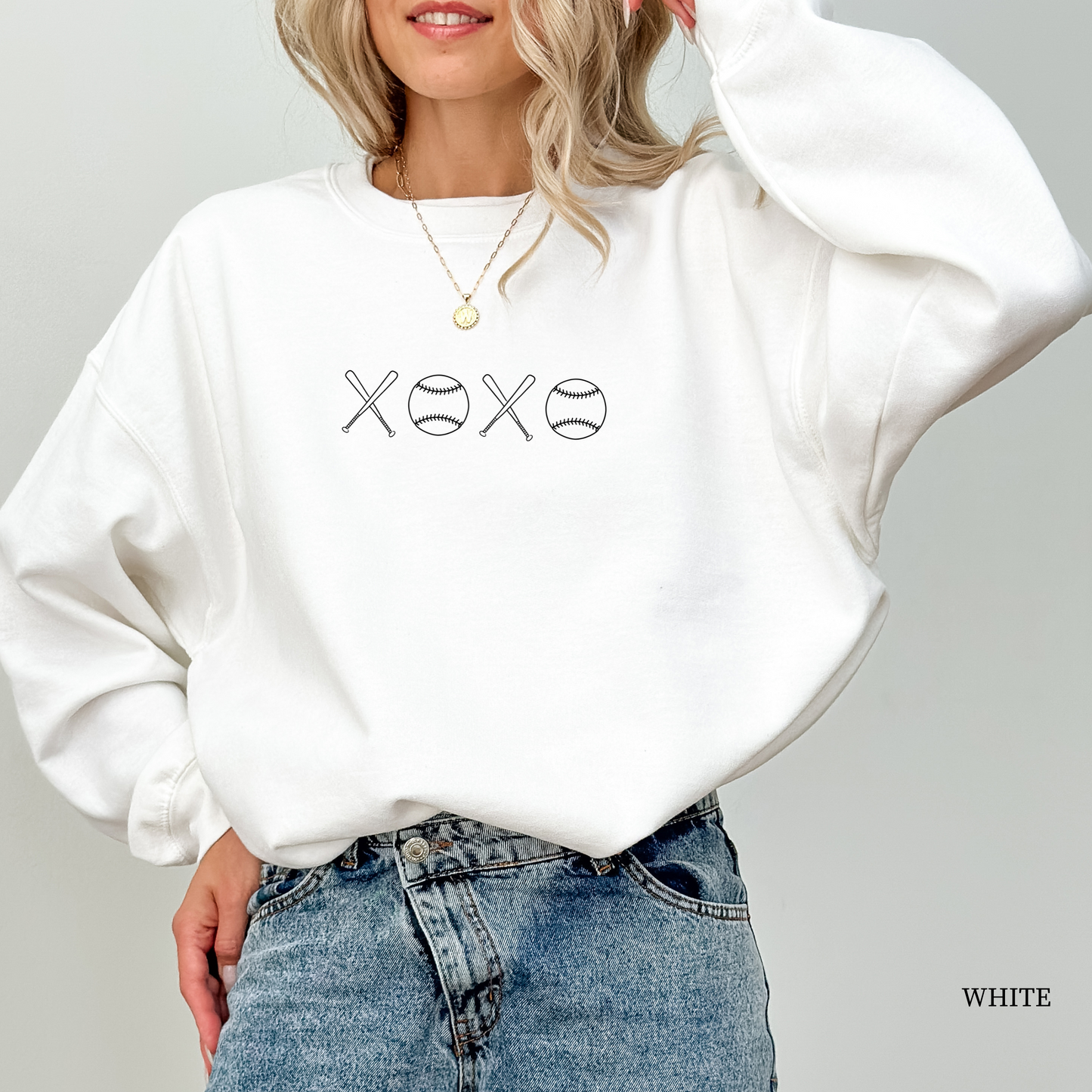 XOXO Baseball Sweatshirt