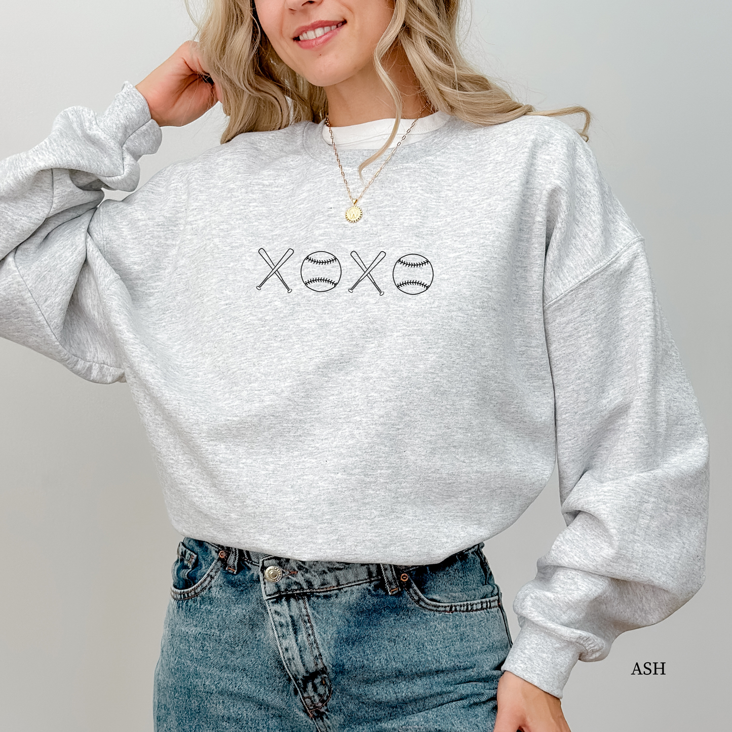 XOXO Baseball Sweatshirt