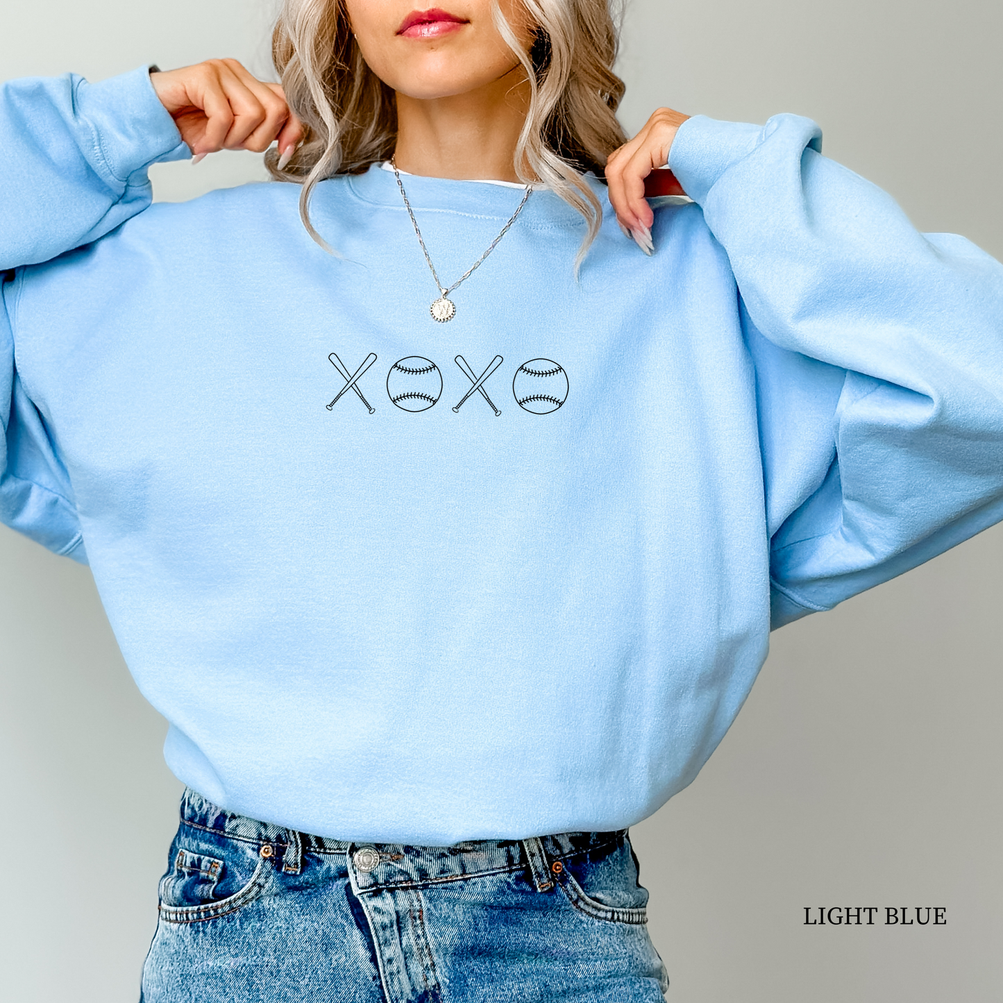 XOXO Baseball Sweatshirt