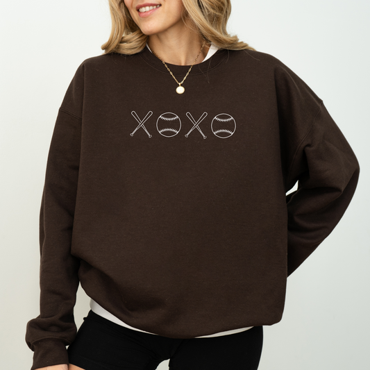 XOXO Baseball Sweatshirt