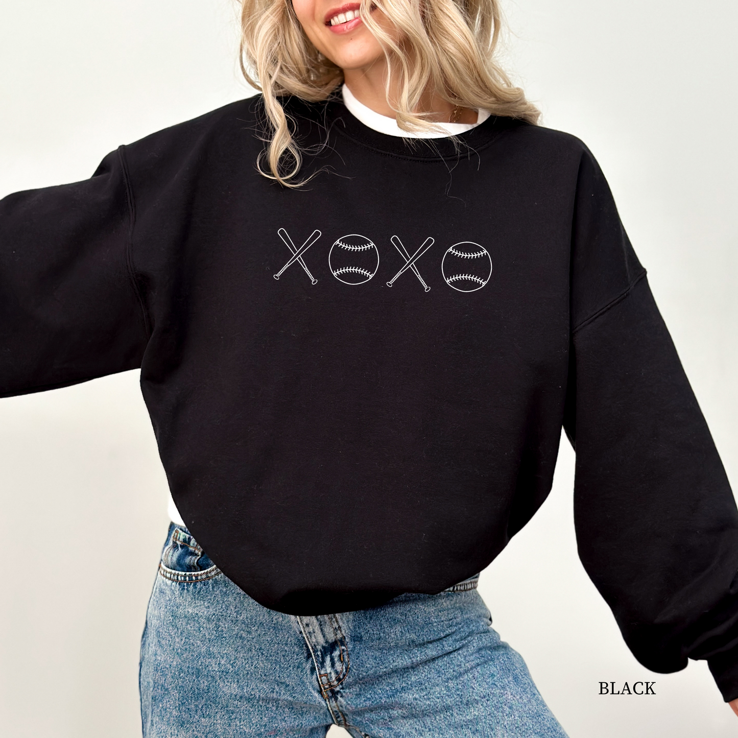 XOXO Baseball Sweatshirt