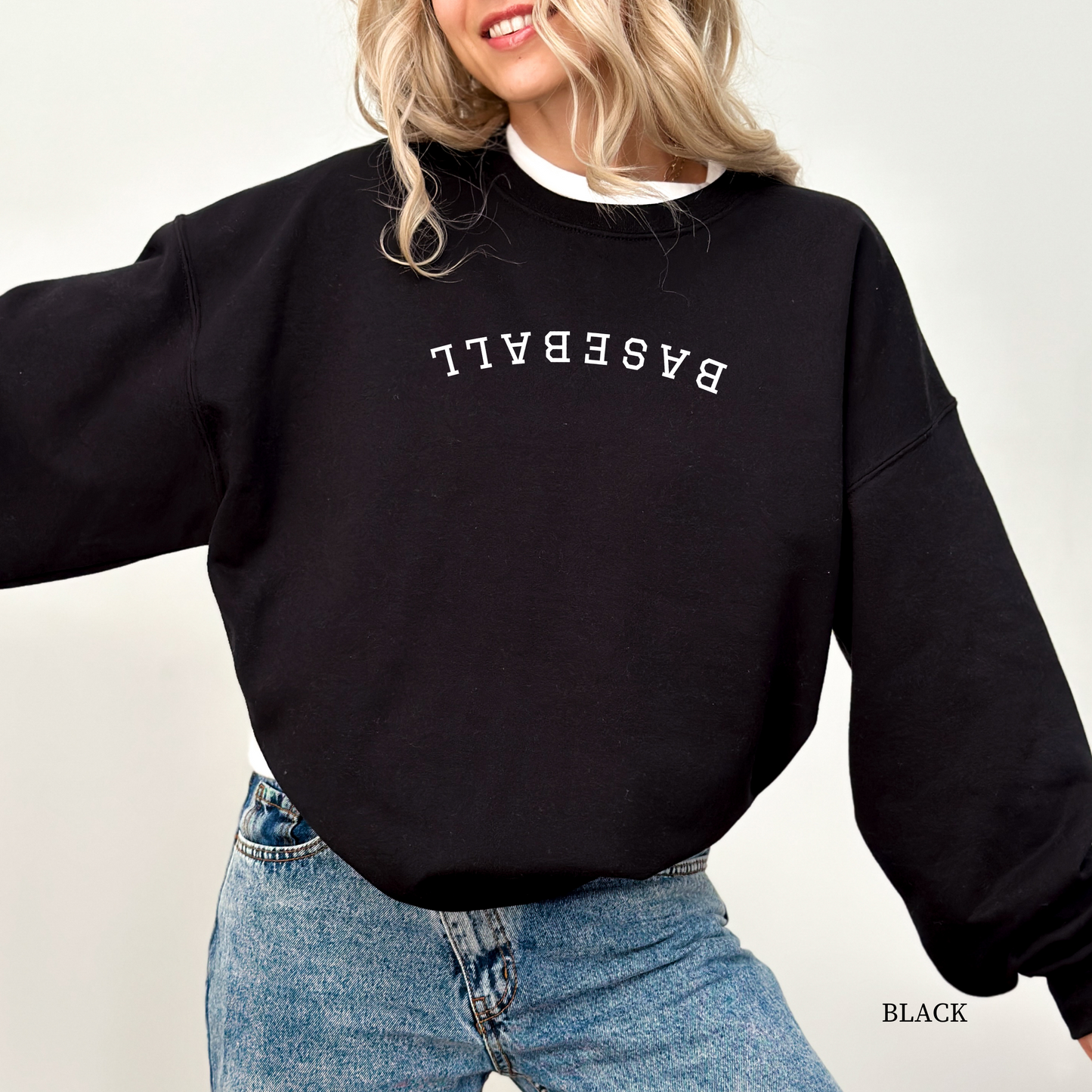 Upside Down Baseball Sweatshirt