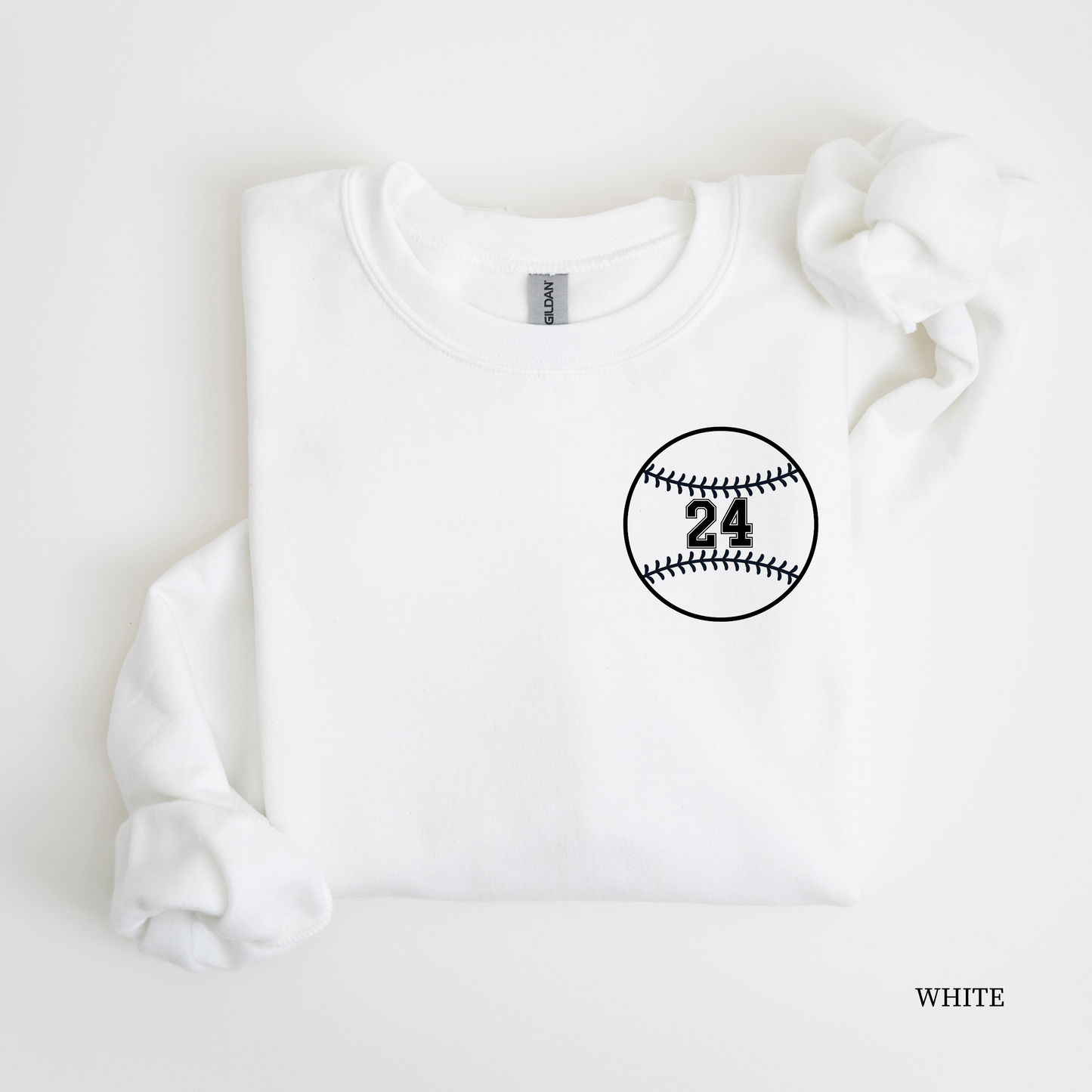 Baseball + Number Sweatshirt (Personalize!)