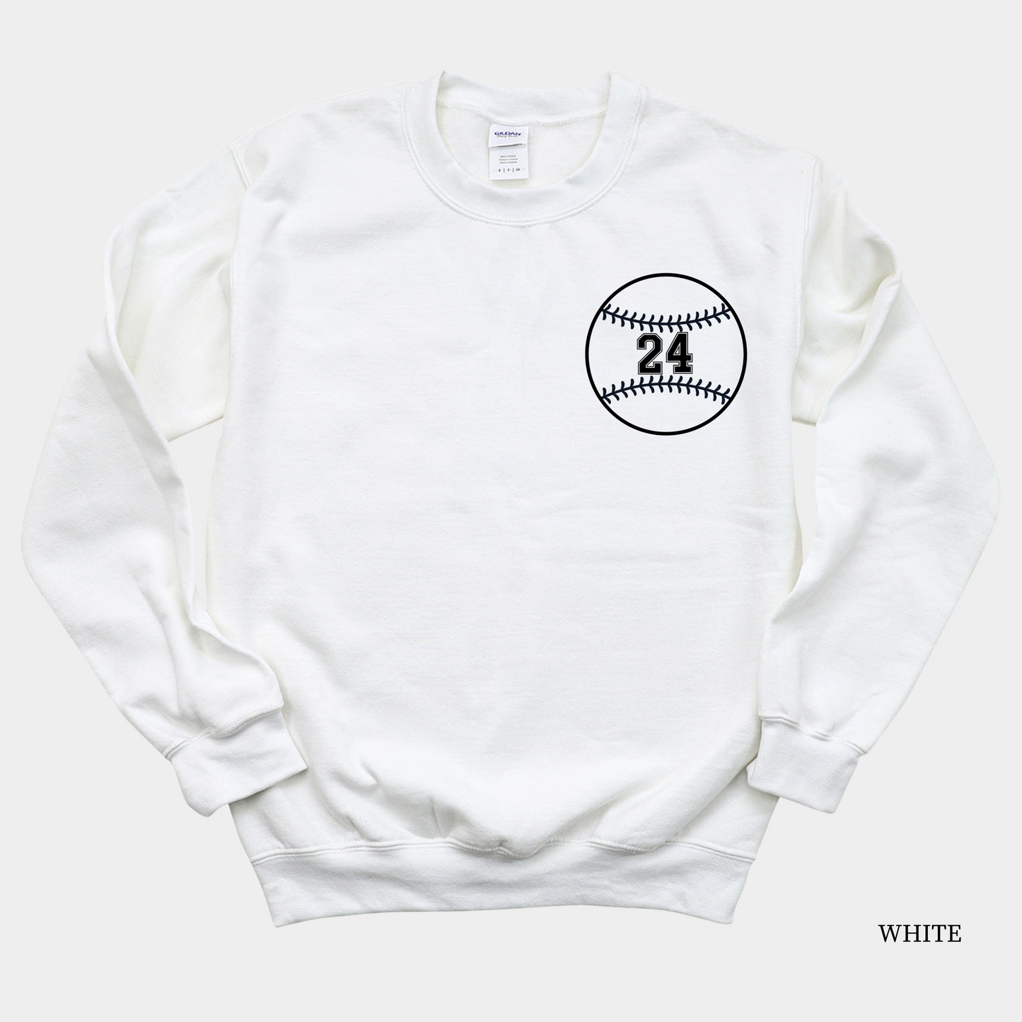 Baseball + Number Sweatshirt (Personalize!)