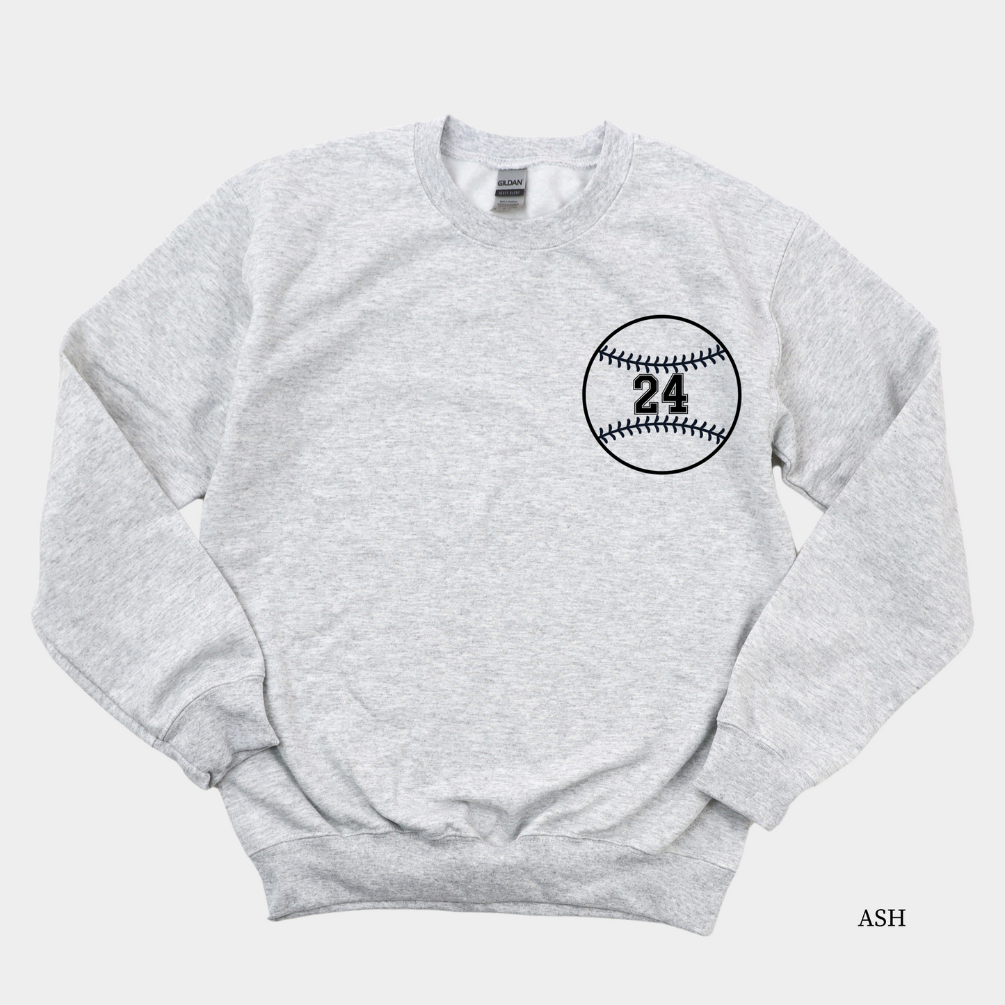 Baseball + Number Sweatshirt (Personalize!)